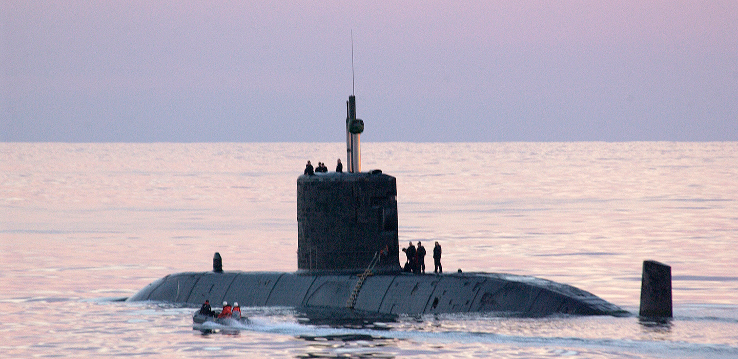 Victoria-class submarine HMCS Windsor at sea