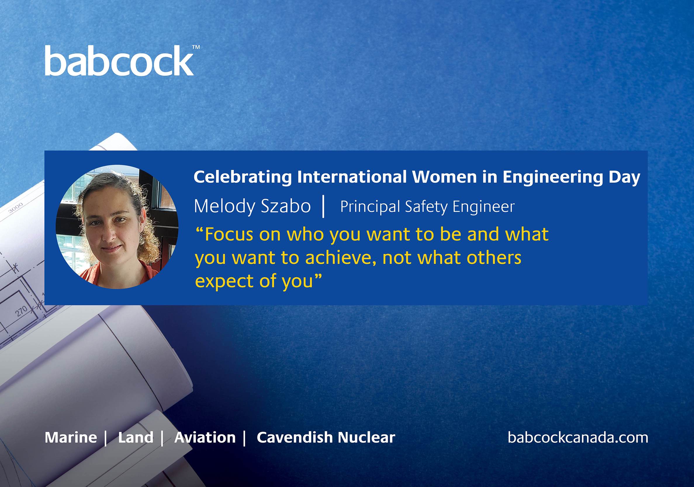 International Women In Engineering Day Banner - Babcock Canada Inc.